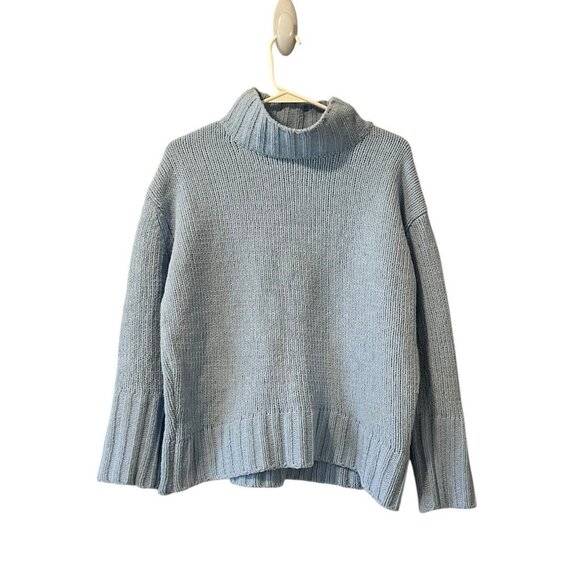 Philosophy Sweater Women Size Medium Mock Neck‎ Knit Preppy Modern Designer - Picture 1 of 12